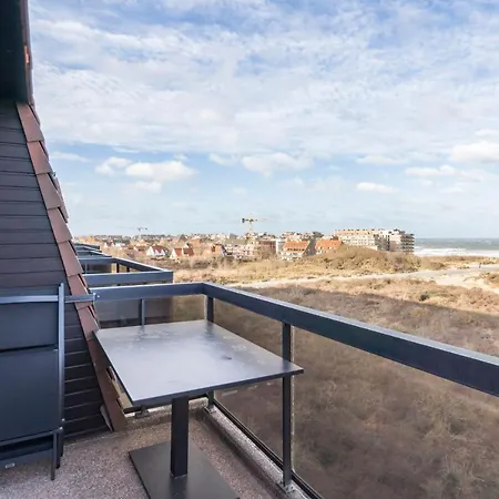 Ster Der Zee-fijn App Met Uitgestrekt Zicht Op Zee Koksijde